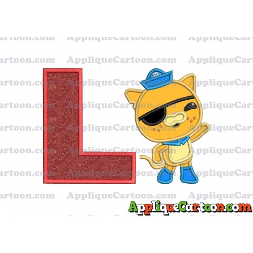 Kwazii Kitten Octonauts Applique Embroidery Design With Alphabet L