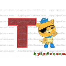 Kwazii Kitten Octonauts Applique Embroidery Design With Alphabet T