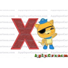Kwazii Kitten Octonauts Applique Embroidery Design With Alphabet X