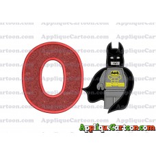 Lego Batman Applique Embroidery Design With Alphabet O