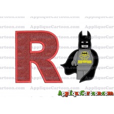 Lego Batman Applique Embroidery Design With Alphabet R