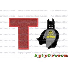 Lego Batman Applique Embroidery Design With Alphabet T