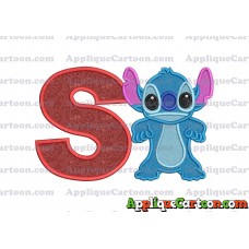 Lilo and Stitch Applique 03 Embroidery Design 2 With Alphabet S