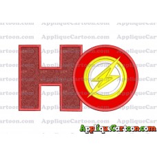 Logo The Flash Applique Embroidery Design With Alphabet H