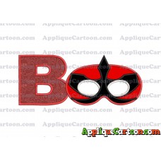 Mask Power Rangers Samurai Applique Embroidery Design With Alphabet B