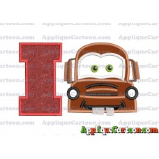 Mater Cars Applique Embroidery Design With Alphabet I
