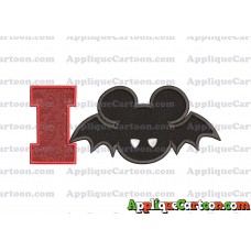 Mickey Mouse Halloween 01 Applique Design With Alphabet I