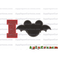Mickey Mouse Halloween 02 Applique Design With Alphabet I