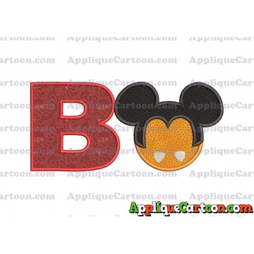 Mickey Mouse Halloween 03 Applique Design With Alphabet B