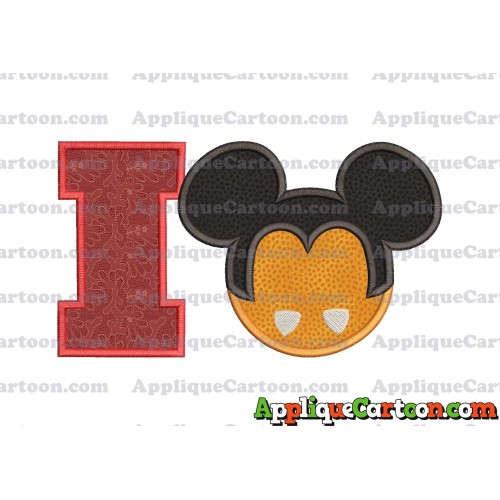 Mickey Mouse Halloween 03 Applique Design With Alphabet I
