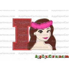 Moana Applique 01 Embroidery Design With Alphabet I