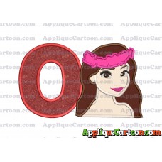 Moana Applique 01 Embroidery Design With Alphabet O