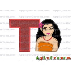 Moana Applique 03 Embroidery Design With Alphabet T