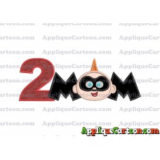 Mom Jack Jack Parr The Incredibles Applique Embroidery Design Birthday Number 2
