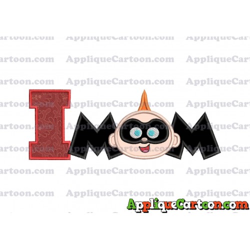 Mom Jack Jack Parr The Incredibles Applique Embroidery Design With Alphabet I