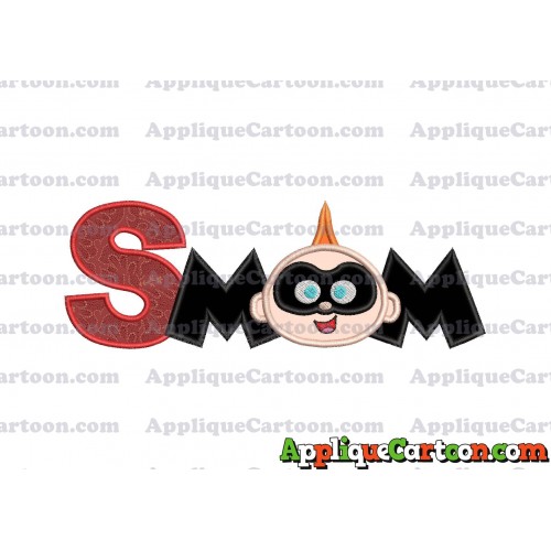 Mom Jack Jack Parr The Incredibles Applique Embroidery Design With Alphabet S