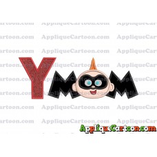 Mom Jack Jack Parr The Incredibles Applique Embroidery Design With Alphabet Y