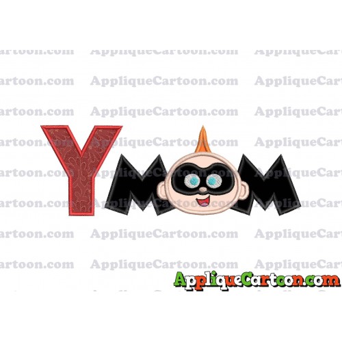 Mom Jack Jack Parr The Incredibles Applique Embroidery Design With Alphabet Y