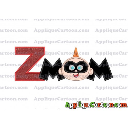 Mom Jack Jack Parr The Incredibles Applique Embroidery Design With Alphabet Z