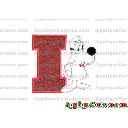 Mr Peabody and Sherman Applique Embroidery Design With Alphabet I