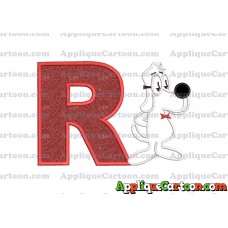 Mr Peabody and Sherman Applique Embroidery Design With Alphabet R