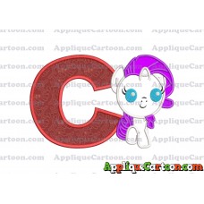 My Little Pony Applique Embroidery Design With Alphabet C