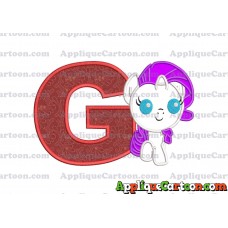 My Little Pony Applique Embroidery Design With Alphabet G