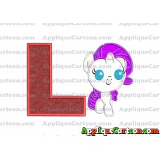 My Little Pony Applique Embroidery Design With Alphabet L