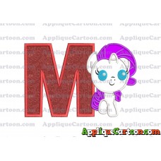 My Little Pony Applique Embroidery Design With Alphabet M
