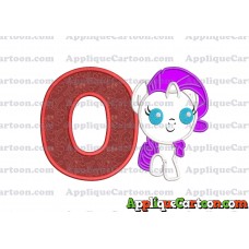 My Little Pony Applique Embroidery Design With Alphabet O