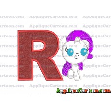 My Little Pony Applique Embroidery Design With Alphabet R