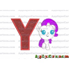 My Little Pony Applique Embroidery Design With Alphabet Y