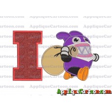 Nabbit Super Mario Applique Embroidery Design With Alphabet I