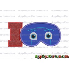 Night Ninja Pj Masks Applique 01 Embroidery Design With Alphabet I