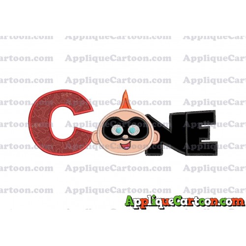 ONE Jack Jack Parr The Incredibles Applique Embroidery Design With Alphabet C
