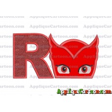 Owlette Pj Masks Applique 01 Embroidery Design With Alphabet R