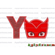 Owlette Pj Masks Applique 01 Embroidery Design With Alphabet Y