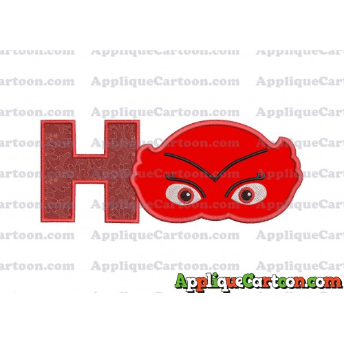 Owlette Pj Masks Applique 02 Embroidery Design With Alphabet H
