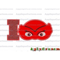 Owlette Pj Masks Applique 02 Embroidery Design With Alphabet I