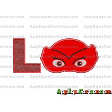 Owlette Pj Masks Applique 02 Embroidery Design With Alphabet L