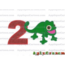 Pascal Tangled Applique Embroidery Design Birthday Number 2