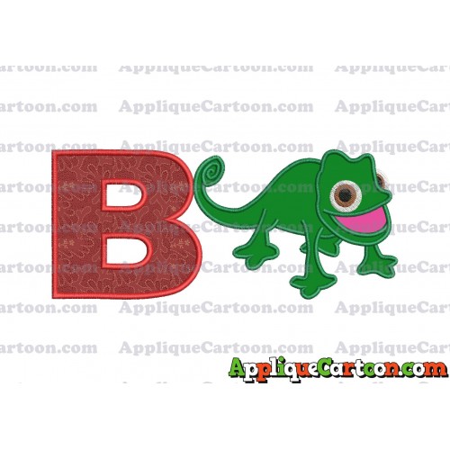 Pascal Tangled Applique Embroidery Design With Alphabet B