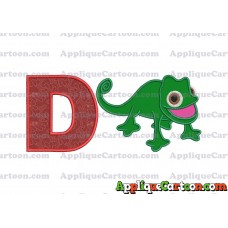 Pascal Tangled Applique Embroidery Design With Alphabet D