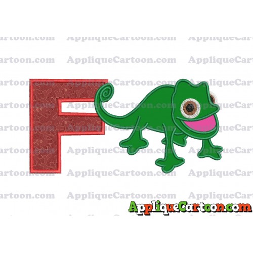 Pascal Tangled Applique Embroidery Design With Alphabet F