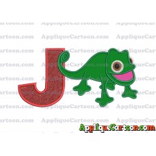 Pascal Tangled Applique Embroidery Design With Alphabet J