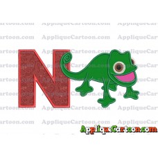 Pascal Tangled Applique Embroidery Design With Alphabet N
