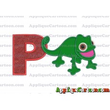 Pascal Tangled Applique Embroidery Design With Alphabet P