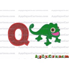 Pascal Tangled Applique Embroidery Design With Alphabet Q