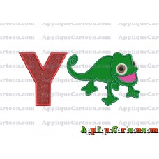 Pascal Tangled Applique Embroidery Design With Alphabet Y