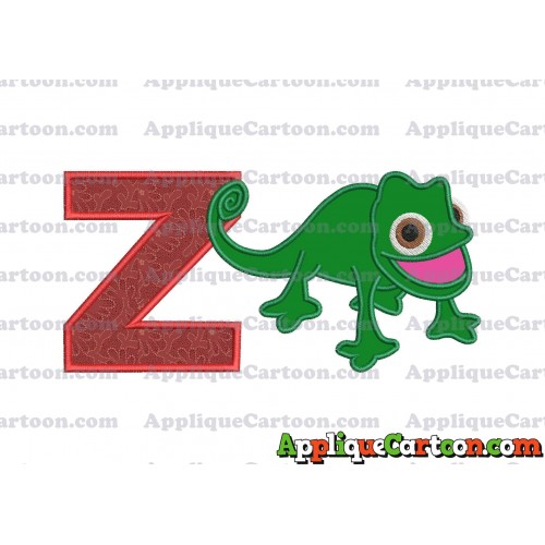 Pascal Tangled Applique Embroidery Design With Alphabet Z